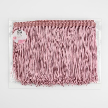 Decorative braid "Furrm", 15 cm, 5 ± 0.5 m, powder color-2