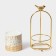 Ceramic candy "Gold. Bird ", 220 ml, 8 × 21 cm, white color