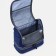 Cosmetic bag, 2 parts on zippers, blue color