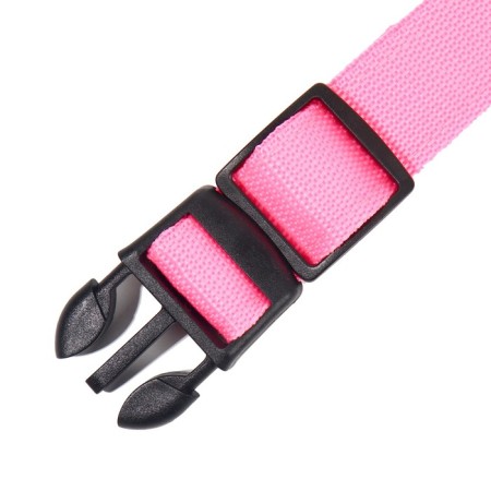 Collar with backlight size S, Osh 35-43 x 2.5 cm, 3 glow modes Pink-7