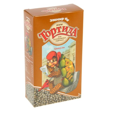 The treat "Tortila granules" for land turtles, granular, 150 g.