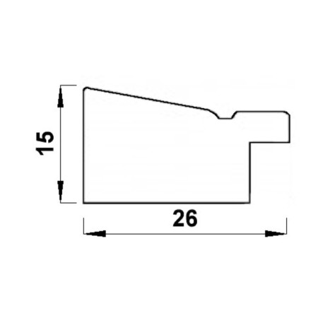 Photo frame Plastic "Mira" 10x15 cm 646238-4 (plastic screen)-4