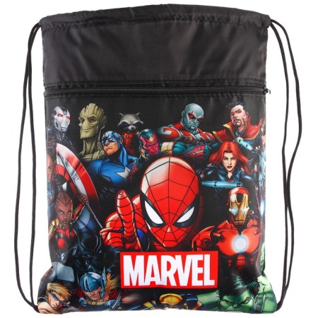 A bag for shoes with a pocket 420*350 mm, Spider-Man-1