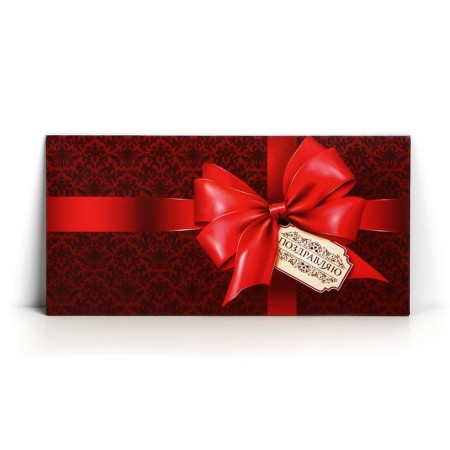 Money envelope "Congratulations" Red Bant, 16.5 x 8 cm