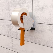 Держатель для диспенсера скотча/клейкой упаковочной ленты, настенный, черный