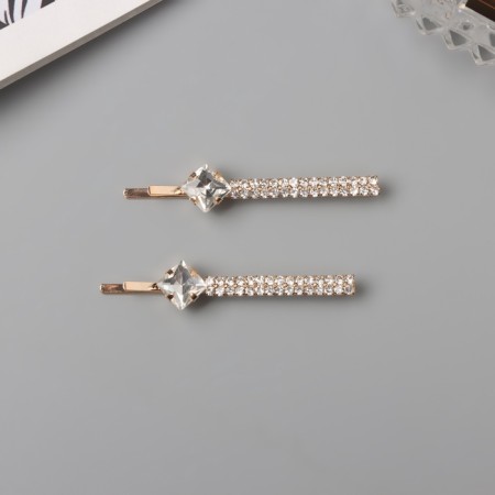 Invisibility for hair "Dilis" (set 2 pcs) grace, 5.5 cm, gold-1
