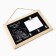 The keybox is wall -mounted with the holder "Home Sweet", 20 x 30 cm