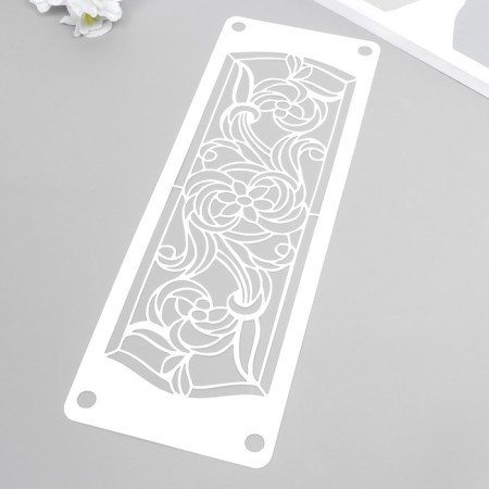 Stencil of stencil "Flower pattern" 11x32 cm-2