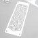 Stencil of stencil "Flower pattern" 11x32 cm