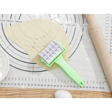 The dough roller “Bright” dough, 17 × 8 × 4.5 cm, textured, green color
