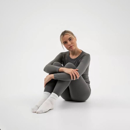 Women's thermal Bellard, kit: longshilv, leggings, size XS, gray-3