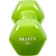 Rubberized dumbbells Bradex SF 0535, light green, 2 kg