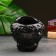 Kashpo - organizer "David's head, large" black, gold, 16 cm