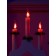 LED figure "Christmas hill" 39.5 × 33 × 5 cm, wood, 220 V, flame effect