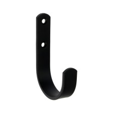 The hook is wall, universal, 100x65x20, black color