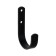 The hook is wall, universal, 100x65x20, black color