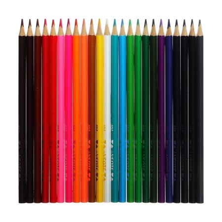 Pencils 48 colors, Devente Trio Mega Soft, three -sided case, 4m, 3 mm, metal gift box-3