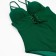 Women's swimsuit Minaku on lacing, green color, size 48