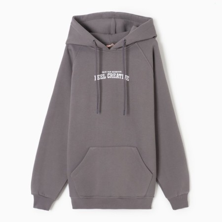 Female sweatshirt, dark gray color, size 42-46 (One size)-1