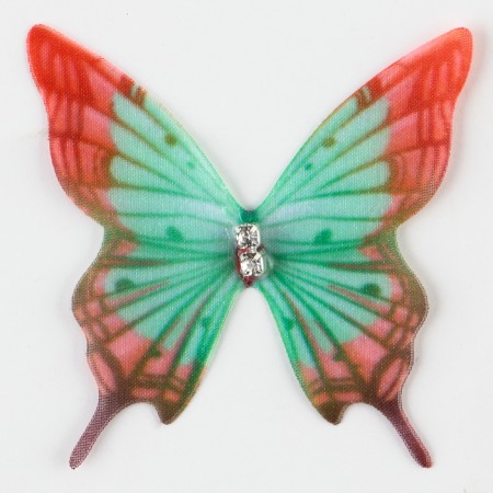 Decor for creativity "Butterfly Pestrushka", two -layer, set of 12 pcs., Size 1 pc. - 5 × 5 cm-2
