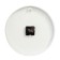 Walls Wall interior, silent, d-30.5 cm, rim wide matte silver