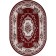 Oval carpet Merinos gavana, size 100x200 cm, color Red
