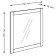 Square wall mirror "Sirius", 782 × 782 mm, white color