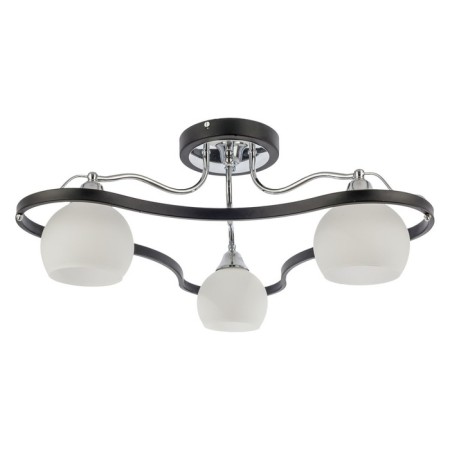Economic chandelier "Blank", 3x60W E27, chrome-black 60x60x23 cm