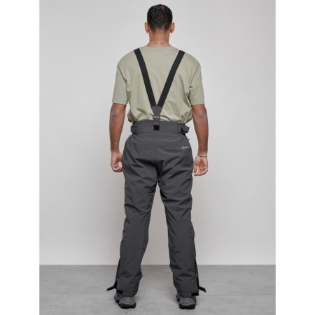 Semi-combinezone ski insulated male winter, size 56, dark gray color-21