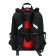 School backpack 38 x 30 x 16 cm, ergonomic back, Stavia "Super Car", black/red