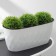 Kashpo for flowers with an insert Laurel, 5 l, 35.4 × 15.2 × 15 cm, white color