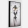 Carty clock is wall, series: people, "Girl in a hat", 57 x 35 x 4 cm
