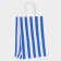 Crafts, blue, "stripes", 21 x 15 x 8 cm