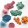 Sand for modeling "Raccoon Adventures", 4 colors, 560 g, mold