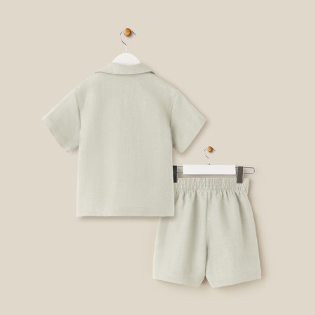 DECHELD HOME HOME (shirt and shorts) SL Home P 36 (134-140), light green-15