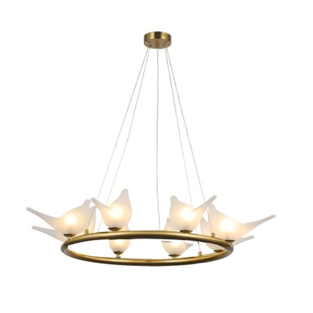 Ceiling light Gerhort G31213/8BRS WT, 8x20W, G9, 120x93x93 cm, bronze color