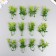 Artificial plant for creativity "A twig with eucalyptus leaves" set of 12 pcs 8.5 cm