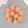 Decor for creativity Artificial fur "Ball" peach set 10 pcs, d = 2 cm