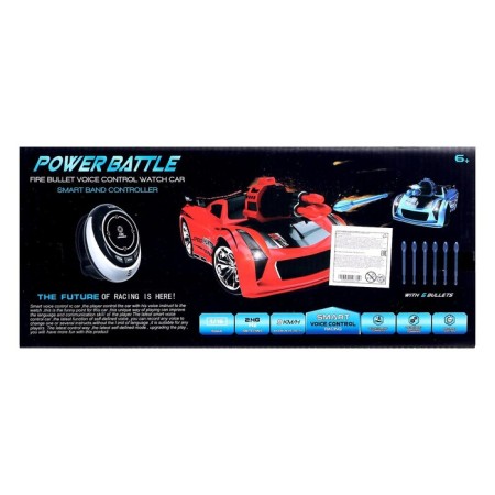 Radio controlled machine "Turbbo drift", voice control, shoots missiles, green color-8