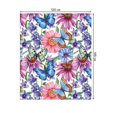 The tablecloth “Life in the field”, rectangular, Saten, size 120x145 cm-1