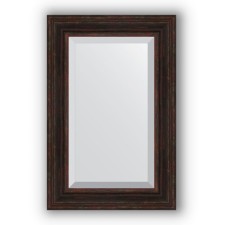 Mirror with fatset in the baguette frame - dark Provence 99 mm, 59 x 89 cm, evoForm