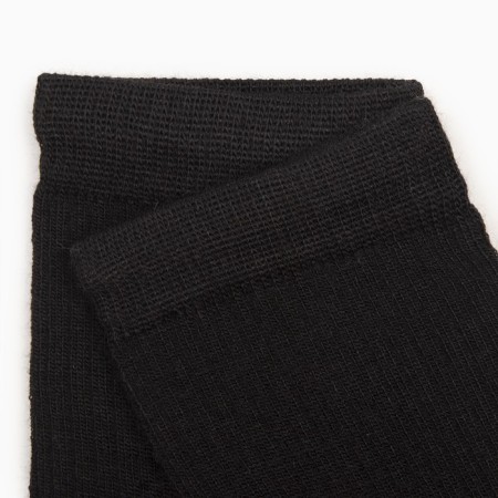 Women's socks half-wool, black color, size 23 (38-39)-1