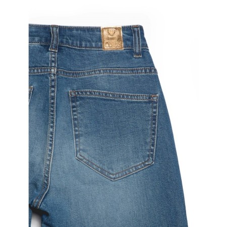 Women's jeans with a high landing CONTE Elegant Mom Fit, size M, color Mid Blue-6