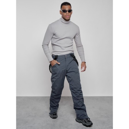Semi-combinezone ski insulated male winter, size 48, dark gray color-17