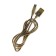 MicroUSB cable - usb, 2.1 a, metal braid, 1 meter, golden