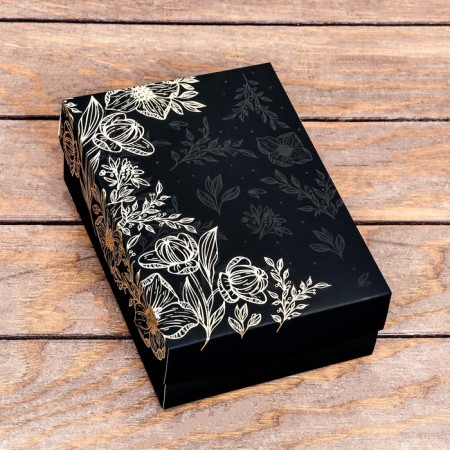 The box is folding, the lid is, "flowers", software touch, 21 x 15 x 7 cm-2