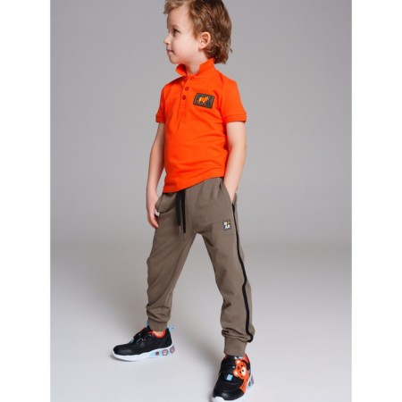 Polo for the boy PlayToday Safari, height 104 cm, Terracotta color-1