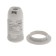 Smartbuy E14 cartridge, plastic, with a ring, heat-resistant plastic, white, SBE-LHP-SR-E14
