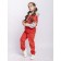 Set: Hoods and Pants "College", height 140 cm, Orange color