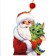 New Year's Wooden Suspension "New Year! Santa Claus and Dragon "
